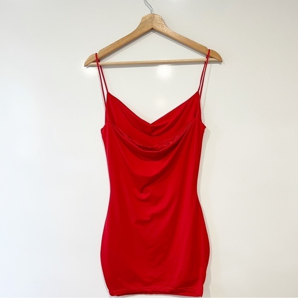 Superdown x Revolve Cowl Neck Drape Back Mini Dress - Picture 7 of 12